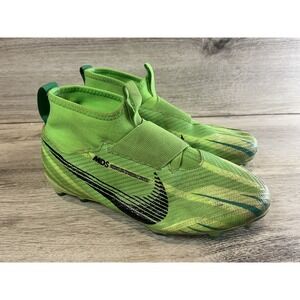 Nike Zoom Mercurial Superfly‎ 9 Boys Size 5.5 Y Green Soccer Cleats FJ0354-600